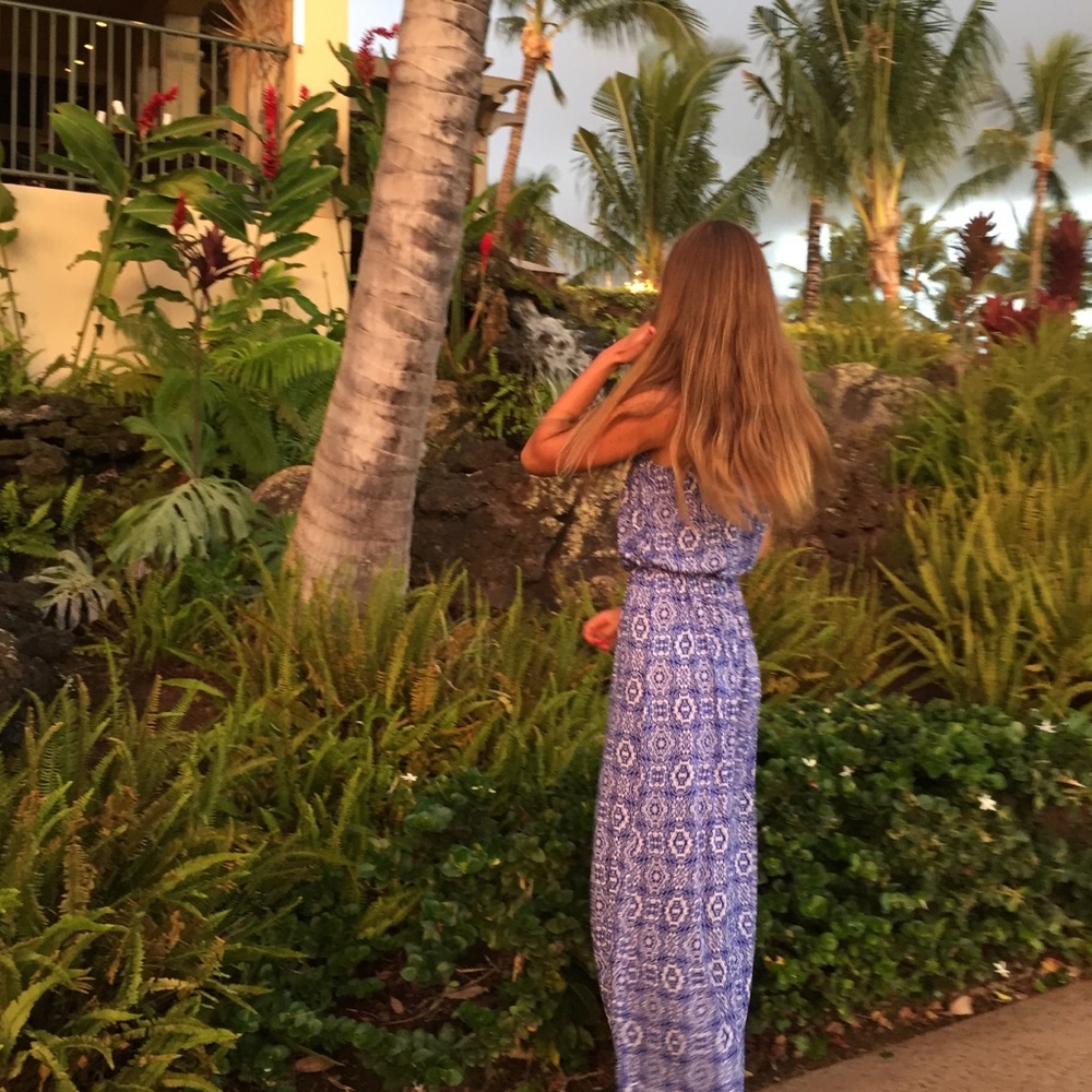 Blue Greek Dress